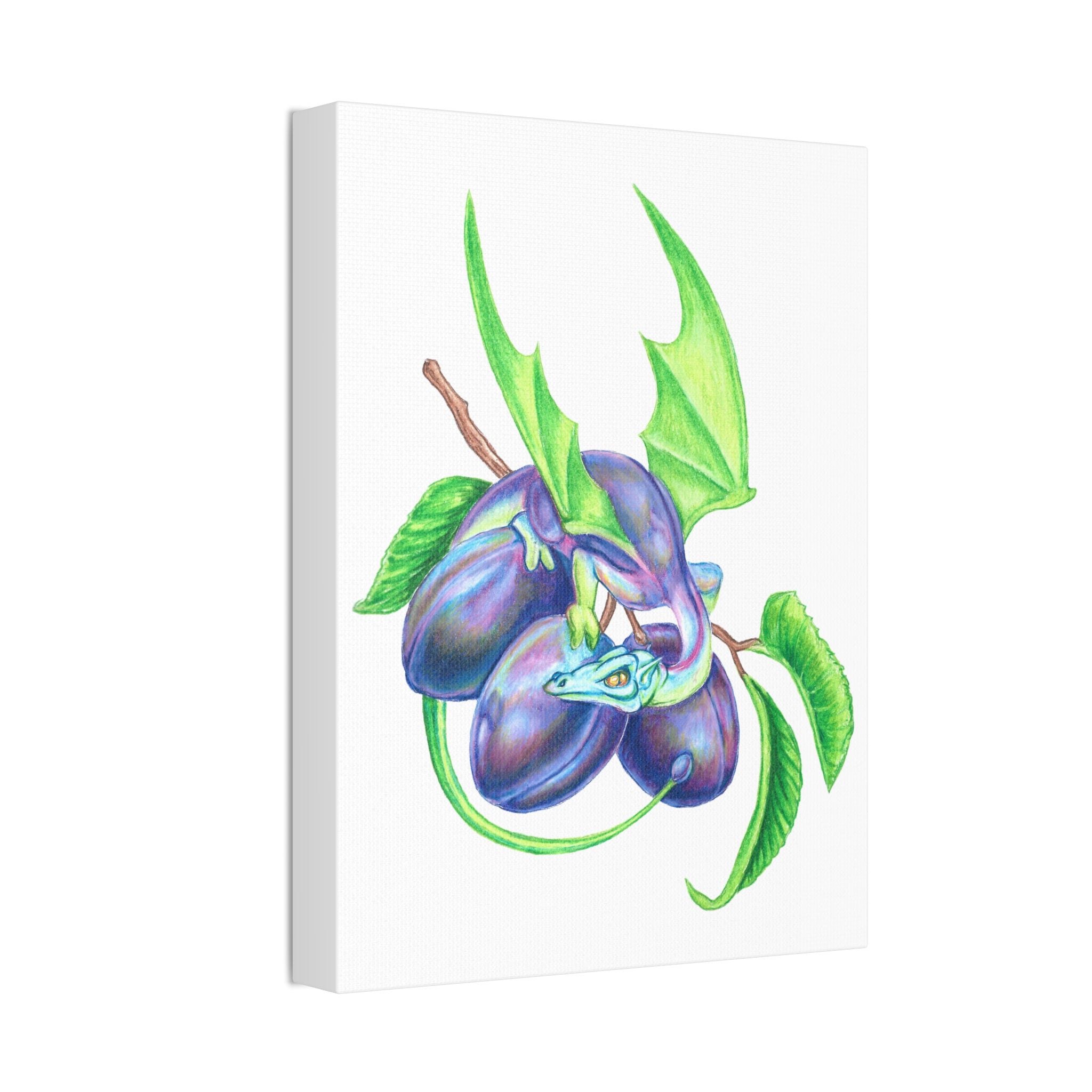 "Plum Dragon" Print on Canvas