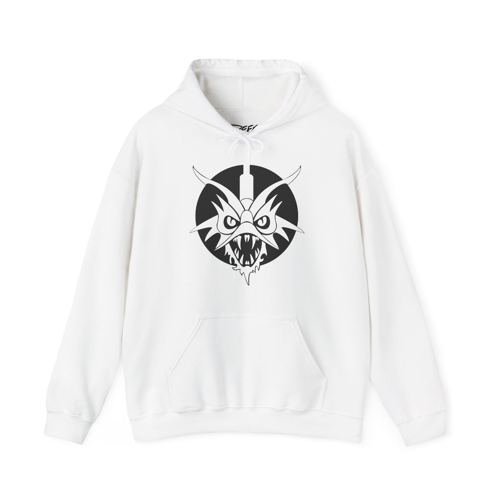 Monotone Dragon Logo Hoodie