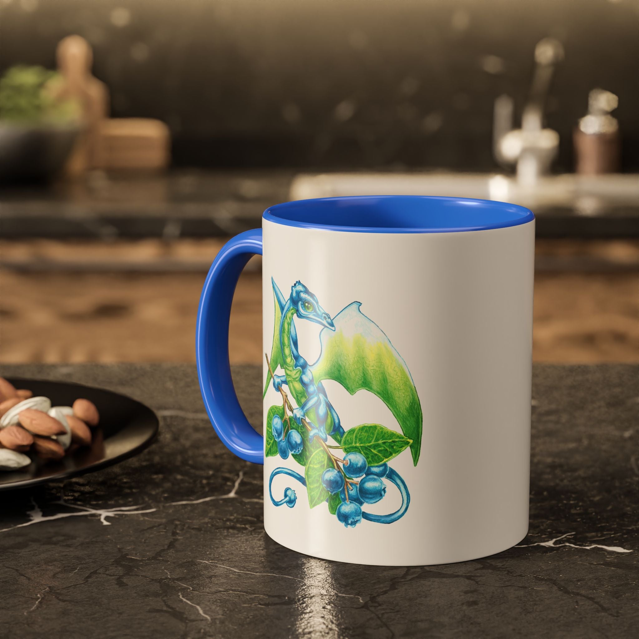 "Blueberry Dragon" Ceramic Mug