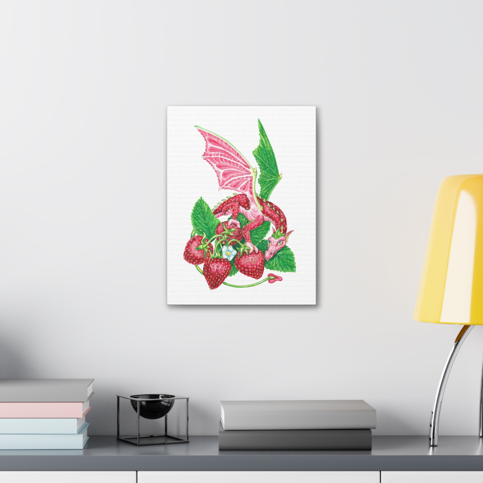 "Strawberry Dragon" Print on Canvas