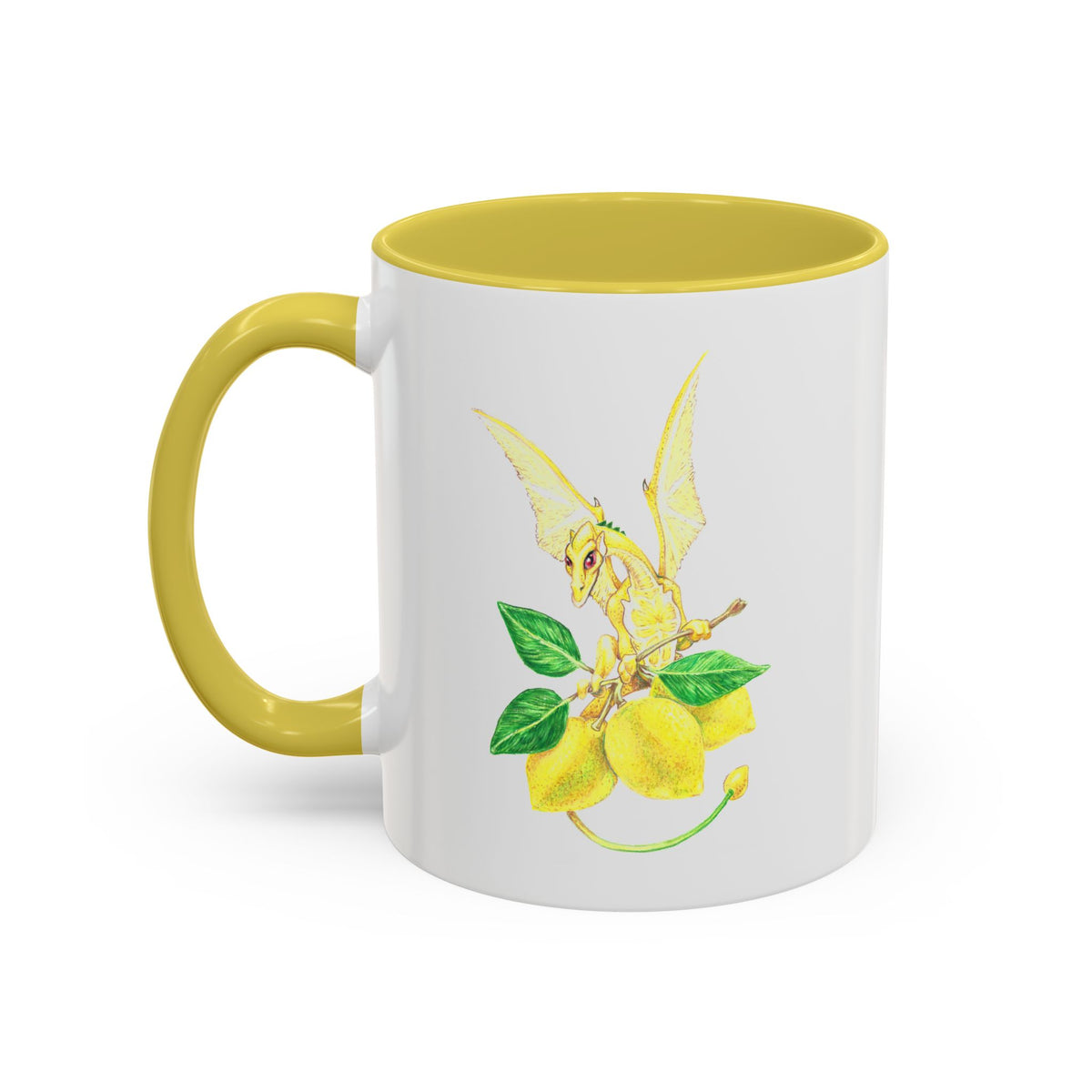 "Lemon Dragon" Ceramic Mug