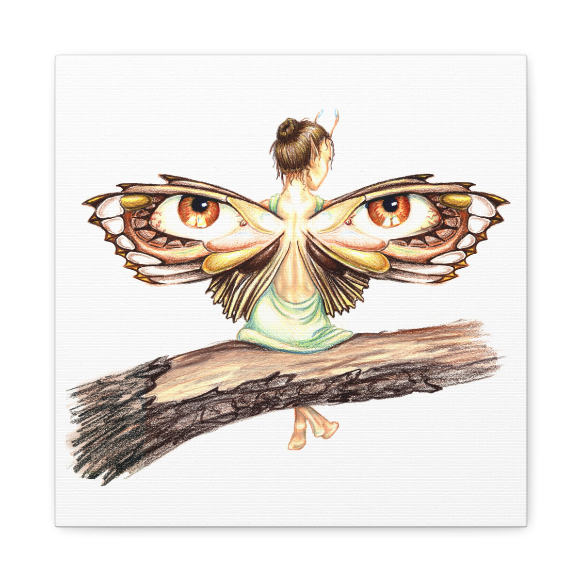 "Defensive"  Fairy Print on Canvas