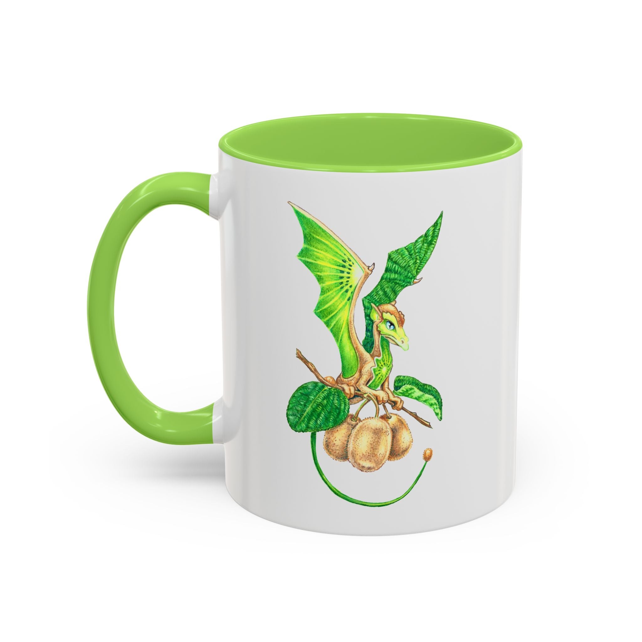"Kiwifruit Dragon" Ceramic Mug
