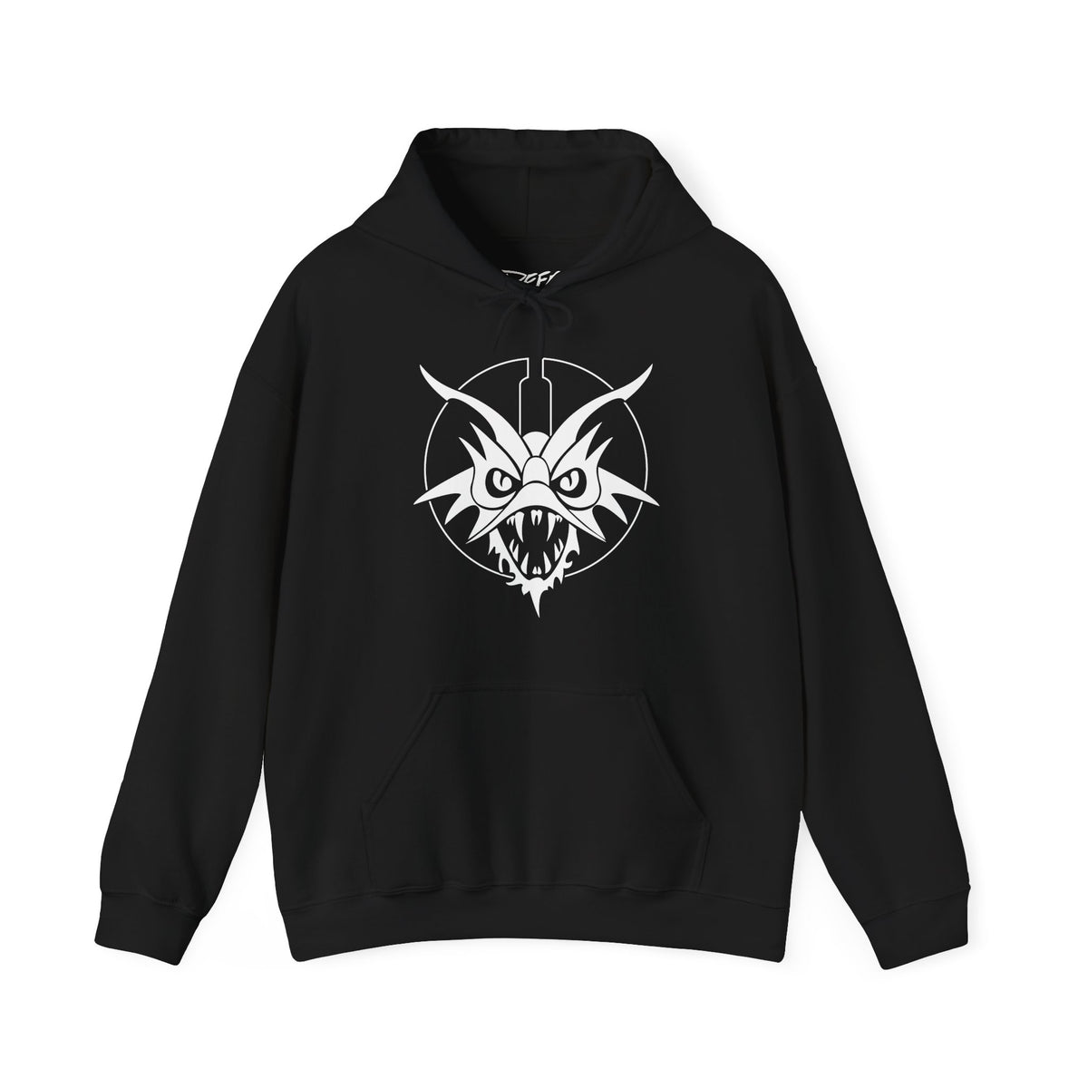 Monotone Dragon Logo Hoodie