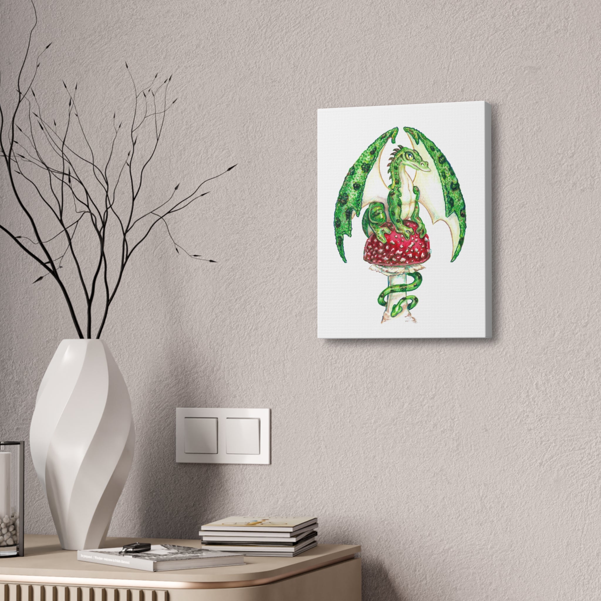 "Dragonstool" Print on Canvas