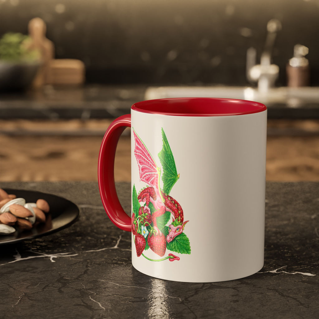 "Strawberry Dragon" Ceramic Mug