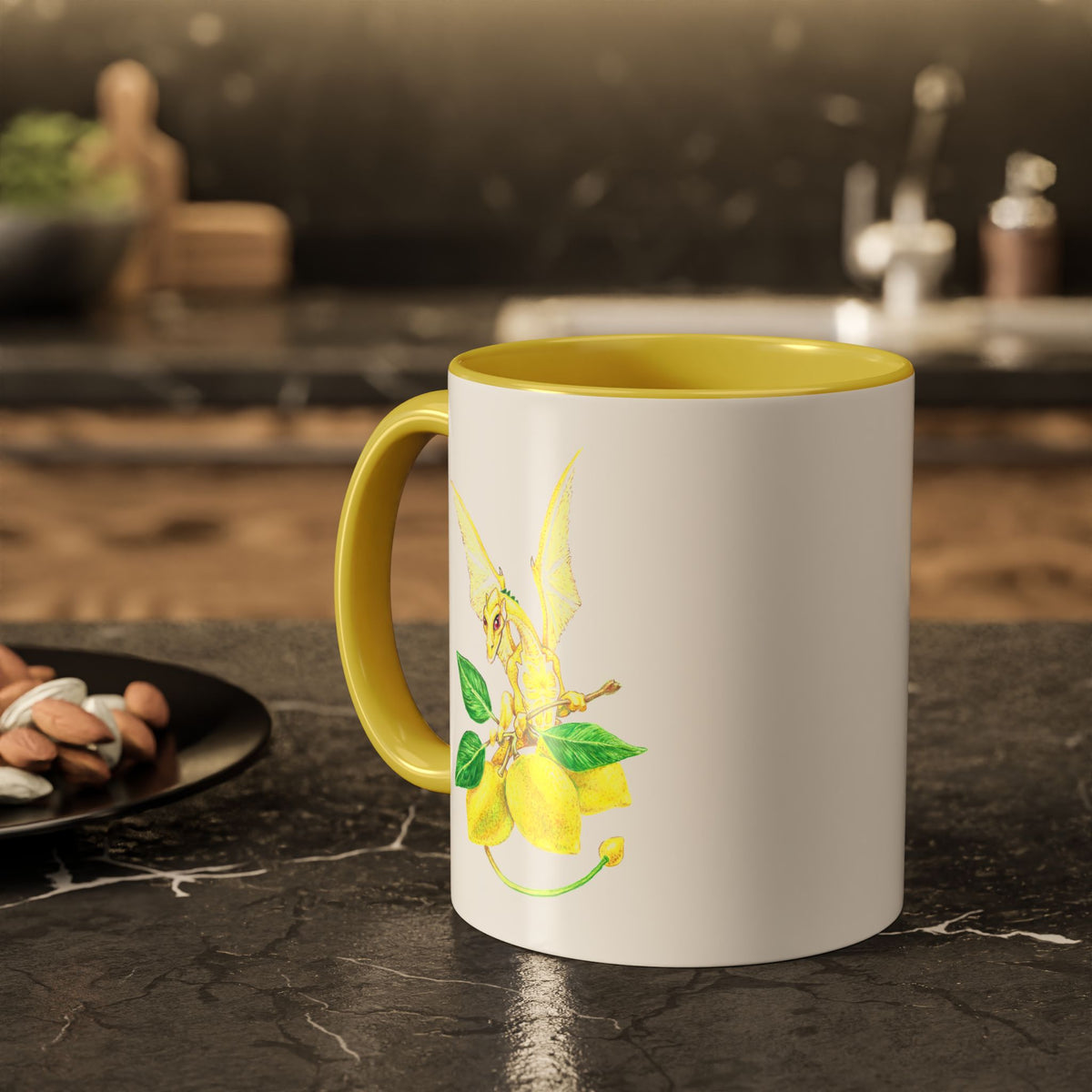 "Lemon Dragon" Ceramic Mug