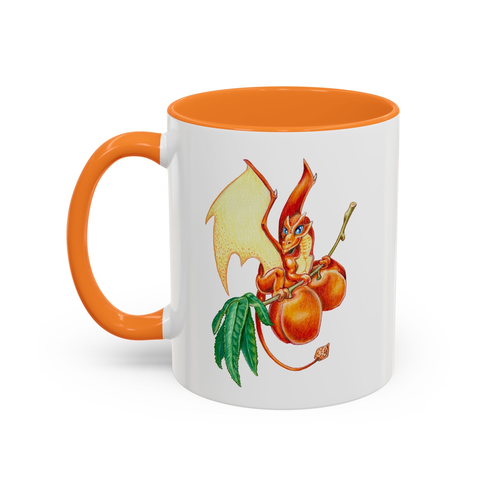 "Peach Dragon" Ceramic Mug