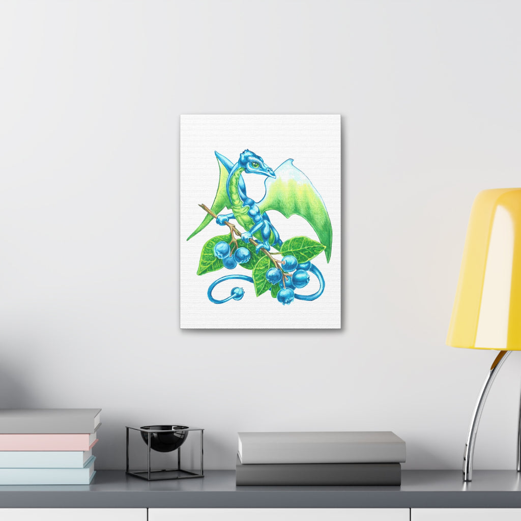 "Blueberry Dragon" Print on Canvas