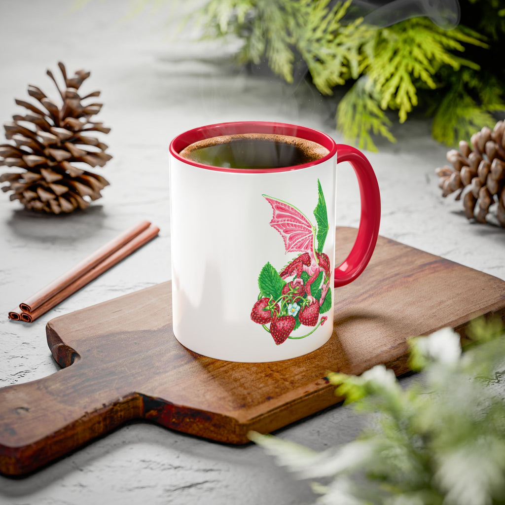 "Strawberry Dragon" Ceramic Mug