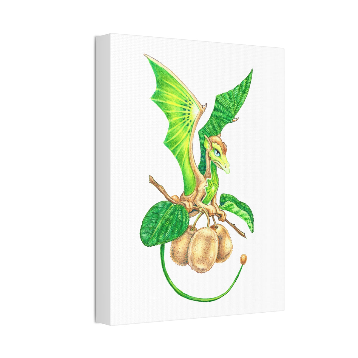 "Kiwifruit Dragon" Print on Canvas
