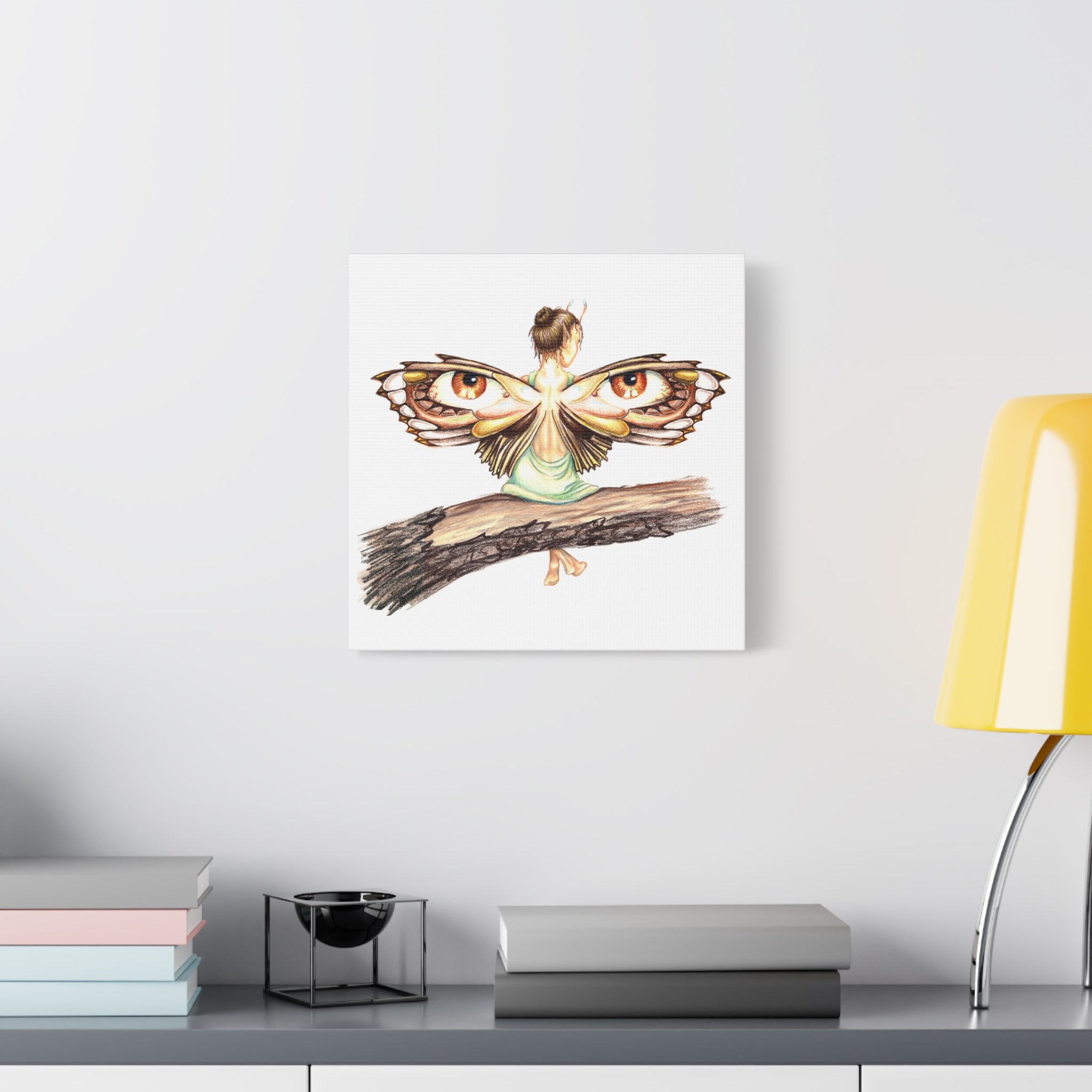 "Defensive"  Fairy Print on Canvas