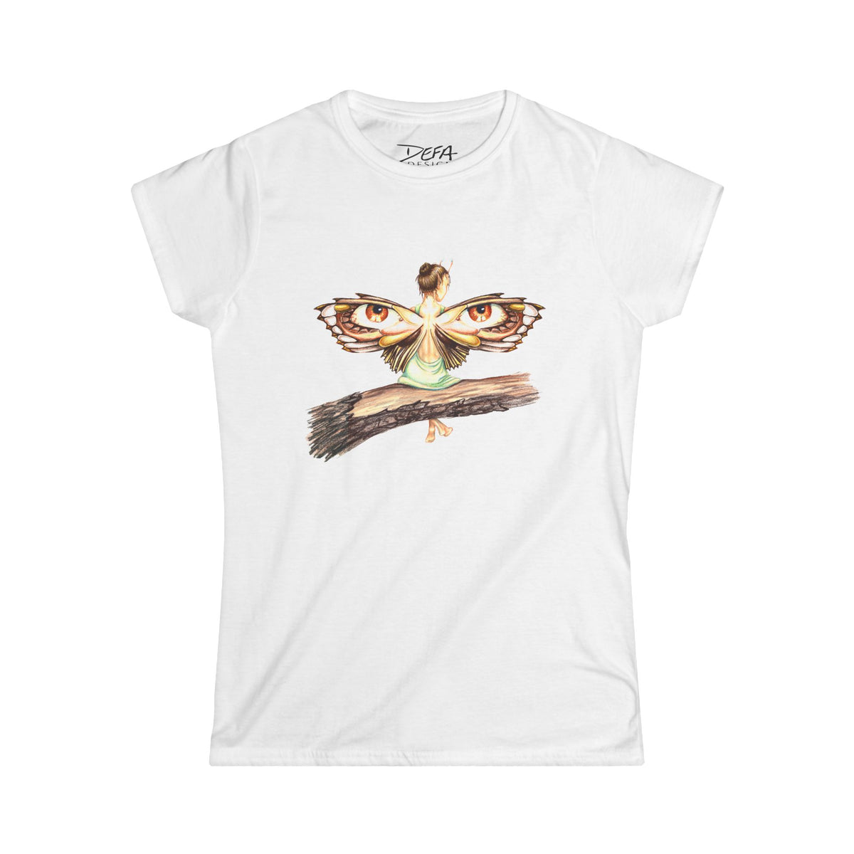 "Defensive" Fairy Art Semi-fitted Shirt