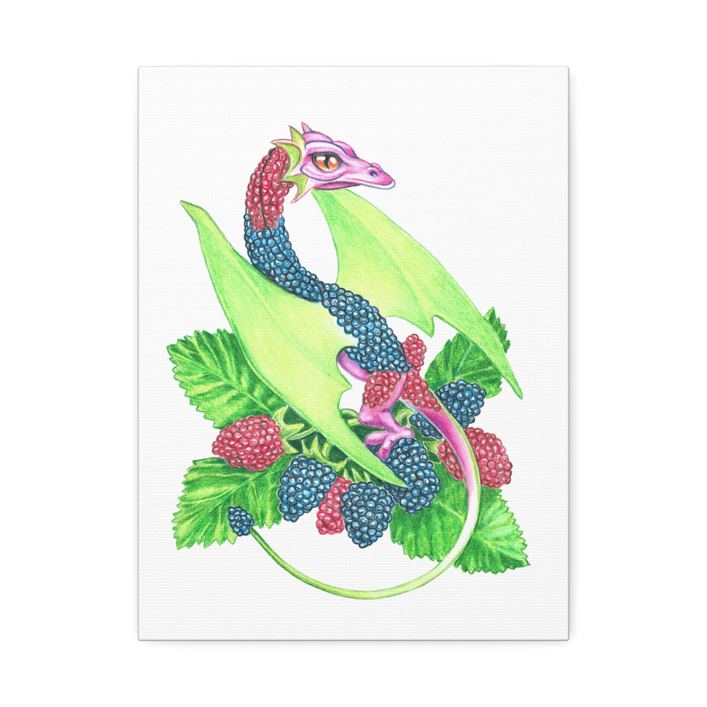 "Blackberry Dragon" Print on Canvas