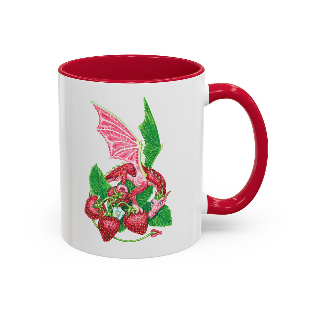 "Strawberry Dragon" Ceramic Mug