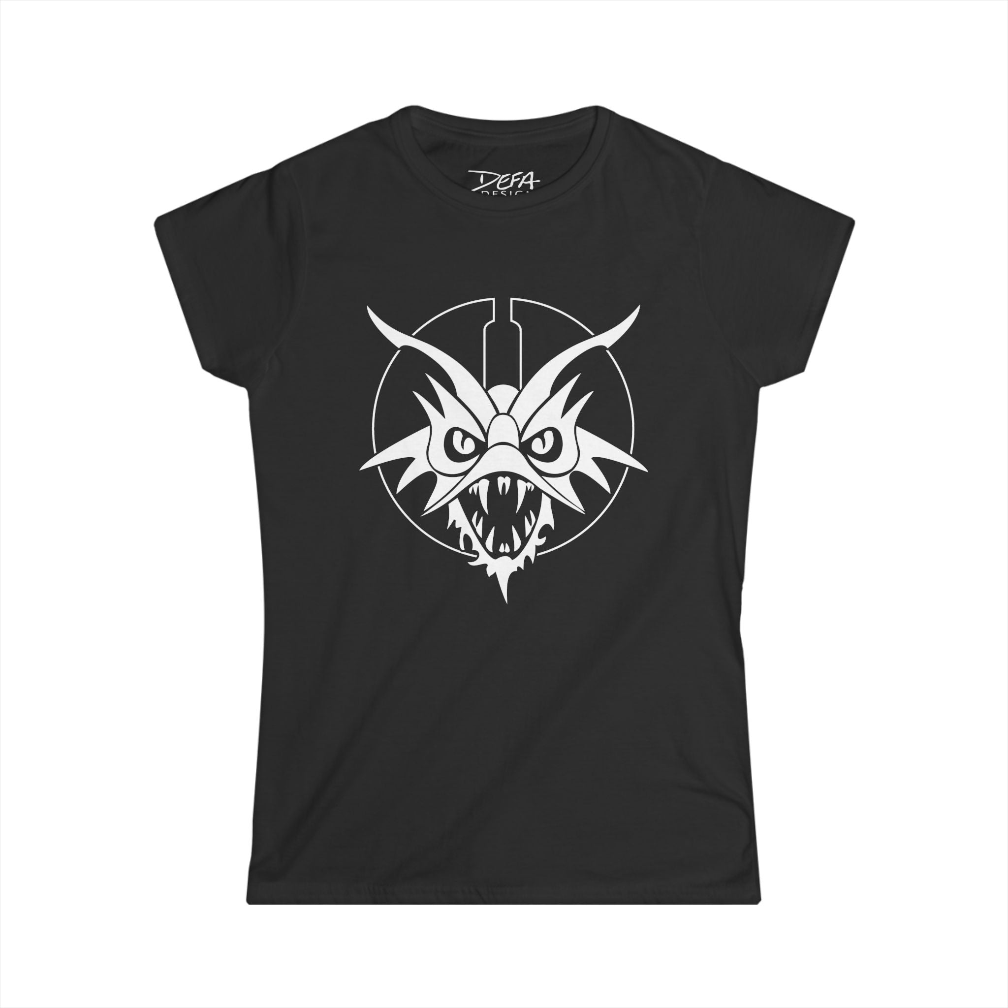 Monotone Dragon Logo Semi-fitted Shirt