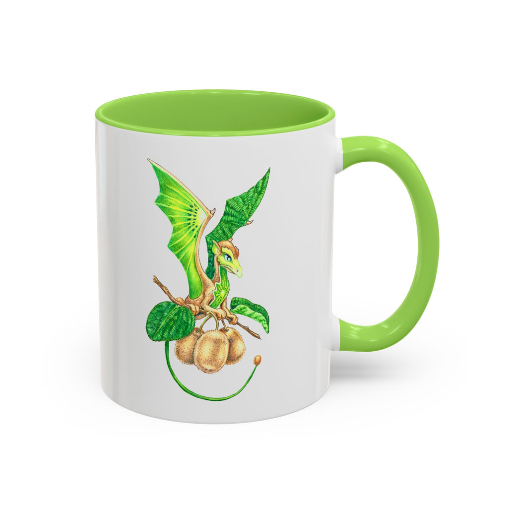 "Kiwifruit Dragon" Ceramic Mug