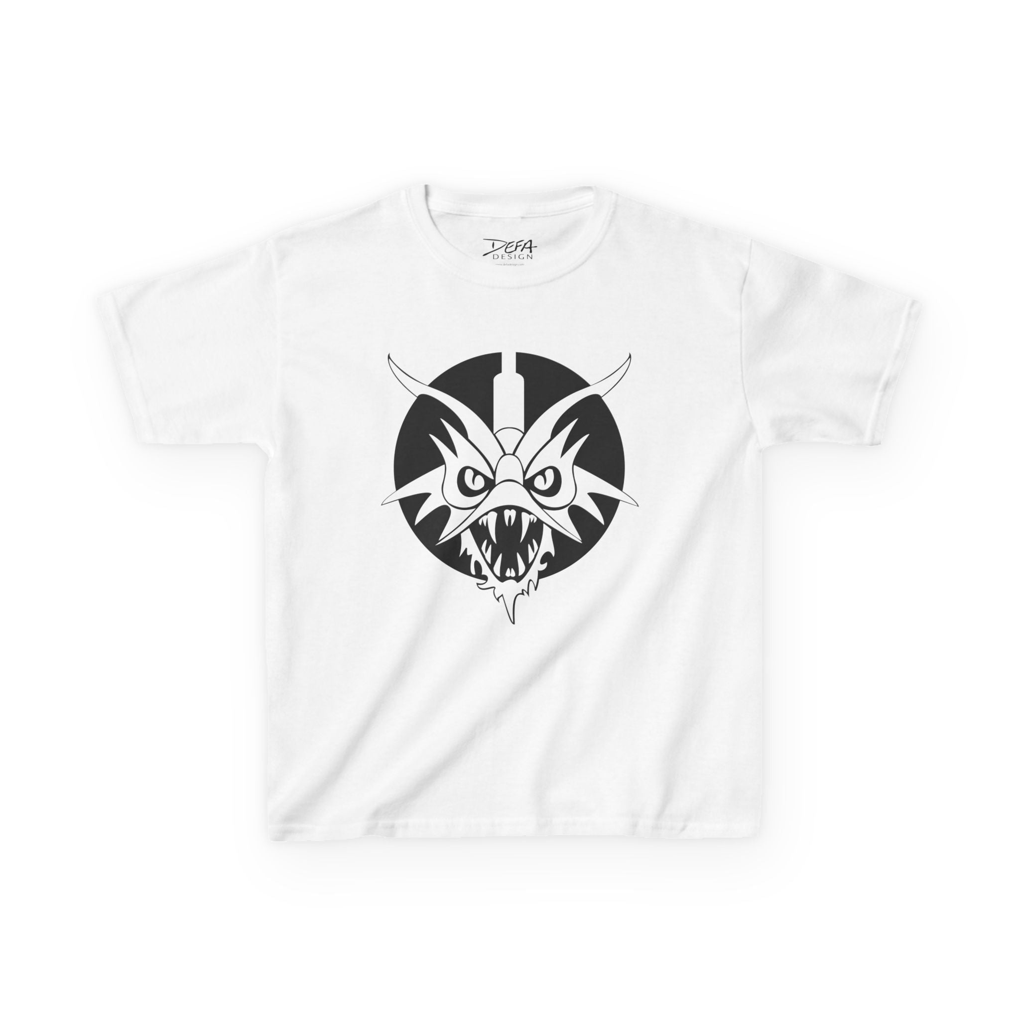 Monotone Dragon Logo Kids T-Shirt