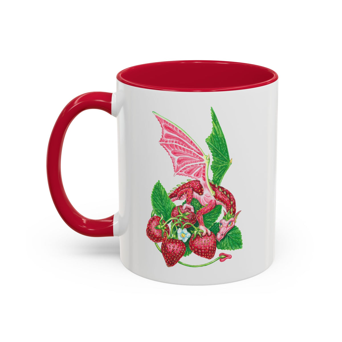"Strawberry Dragon" Ceramic Mug