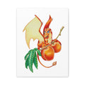 "Peach Dragon" Print on Canvas