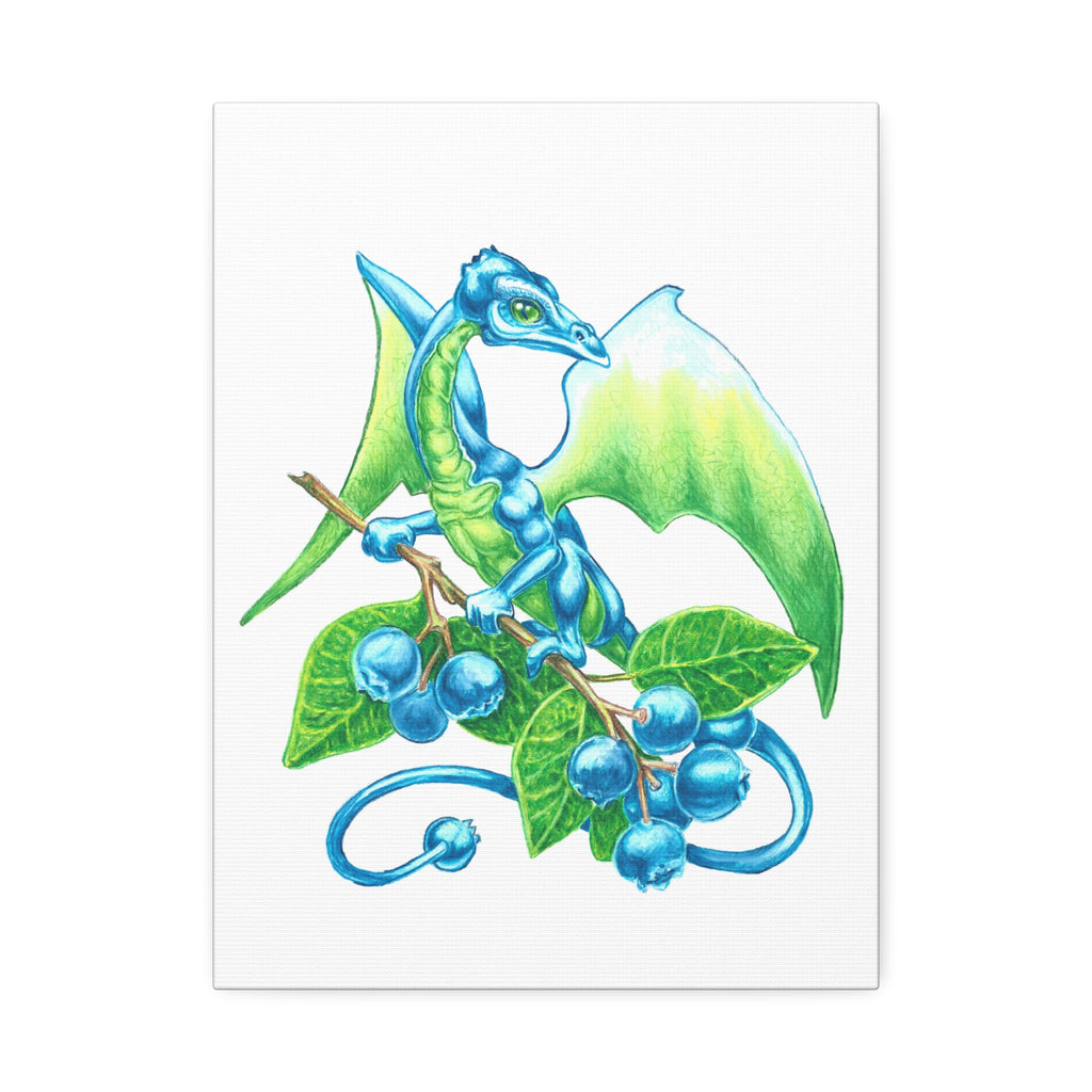 "Blueberry Dragon" Print on Canvas