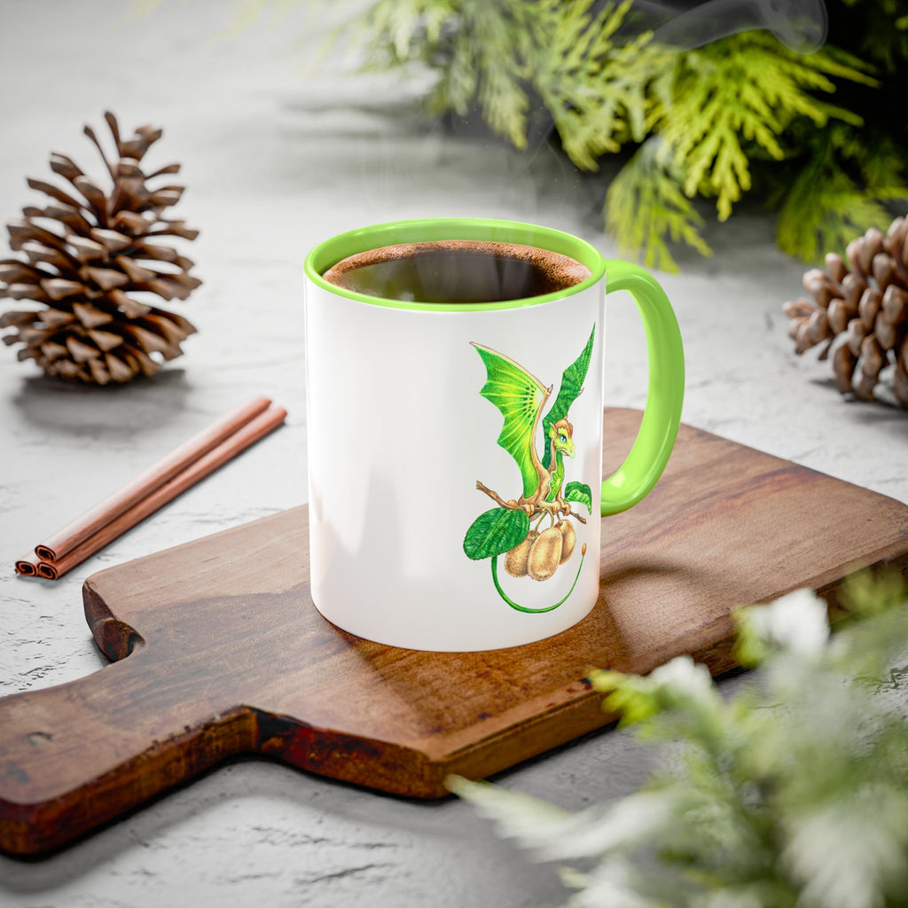 "Kiwifruit Dragon" Ceramic Mug