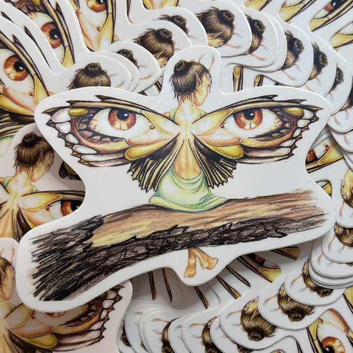 "Defensive" Fairy Sticker