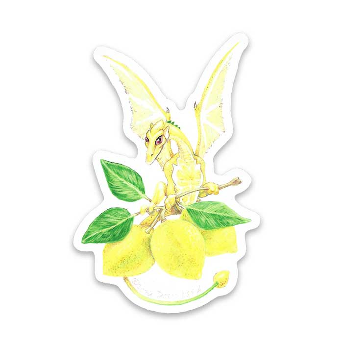"Lemon Dragon" Sticker