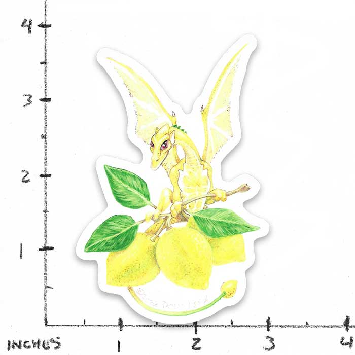 "Lemon Dragon" Sticker