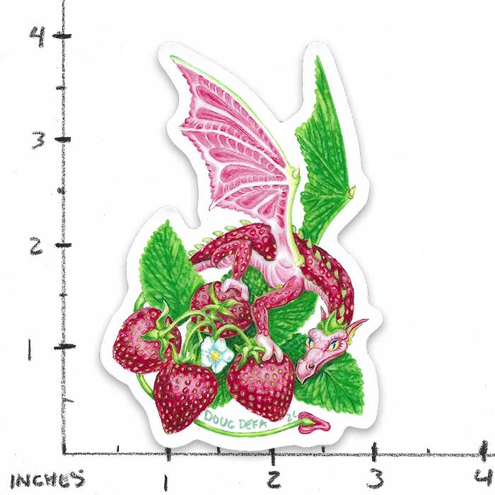 "Strawberry Dragon" Sticker